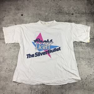 Vintage Coors Light Shirt The Silver Bullet 98.5 WNCX Cleveland Ohio XL